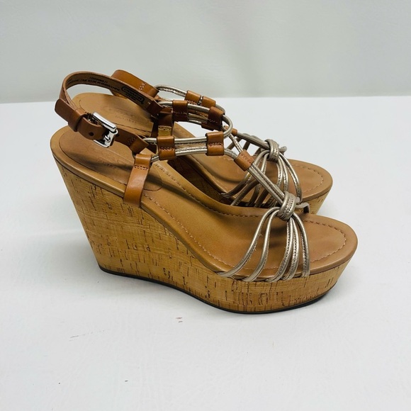 Coach womens wedges size Georgina size 7.5 - Picture 2 of 9